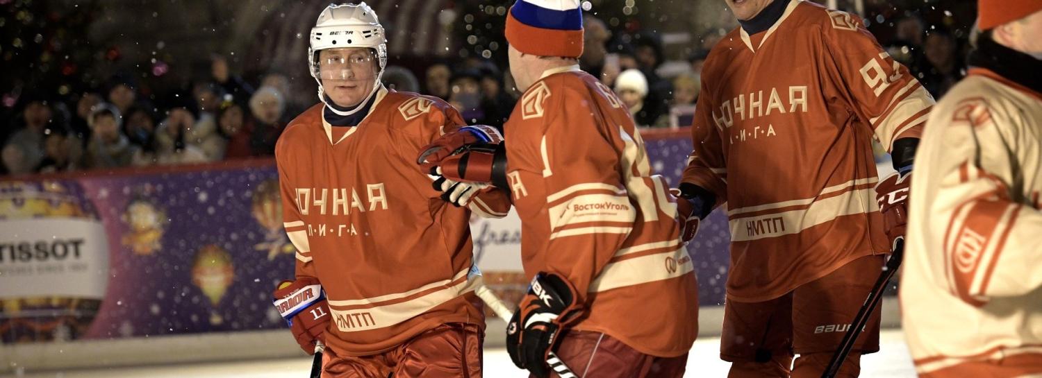 Russian President Vladimir Putin at a night hockey game, December 2017 (Photo: kremlin.ru)