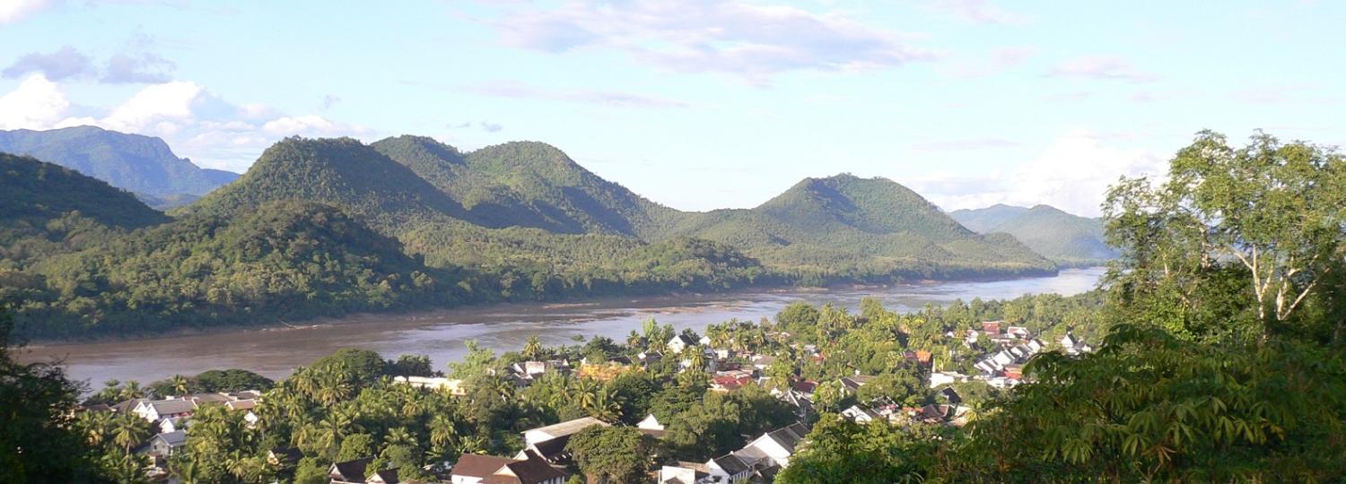 The Mekong still runs full and strong through Luang Prabang, but for how long? Photo by the author.