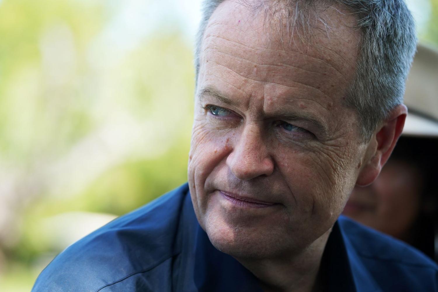 Shorten on the campaign trail, 18 April 2019. One clear difference between the parties will be on climate diplomacy. (Photo: Stefan Postles/Getty)