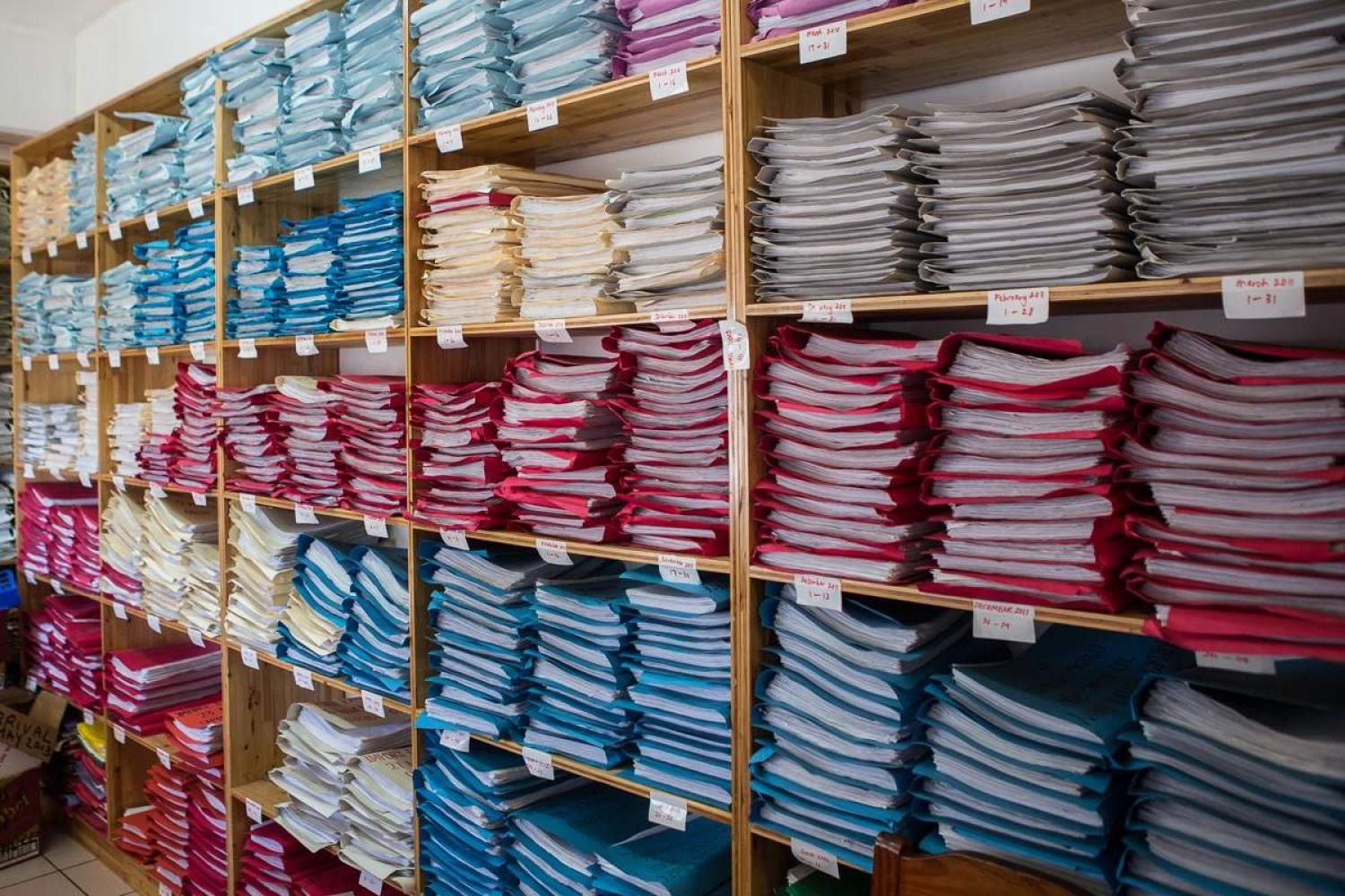 Detailed records of Tongan customs kept at the Nukuʻalofa port office (Connor Ashleigh for AusAID/DFAT/Flickr)