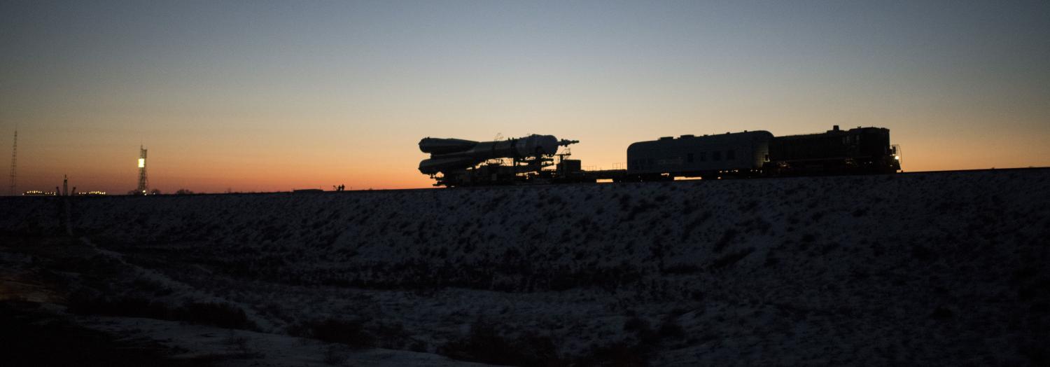 Soyuz rocket destined for the International Space Station, 15 December 2017 (Photo: NASA/Getty Images)