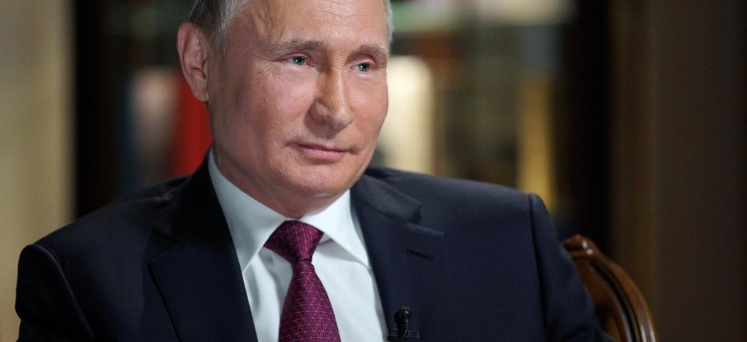 Vladimir Putin in an interview with US television network NBC this month (Photo: Kremlin.ru)