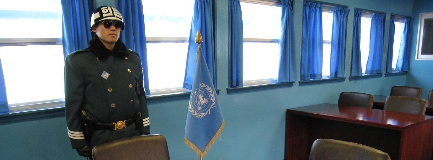 South Korean solider in the joint security area of the DMZ (Photo: Pontomax CCO Public Domain)