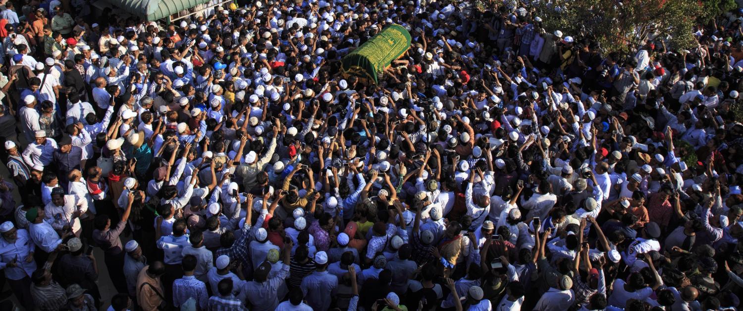 U Ko Ni's funeral ceremony, Yangon, Myanmar, January 2017 (Photo: Getty Images/Anadolu Agency)
